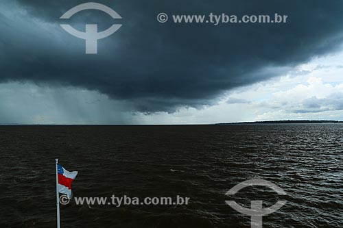  Rain in the Amazon River  - Manaus city - Amazonas state (AM) - Brazil