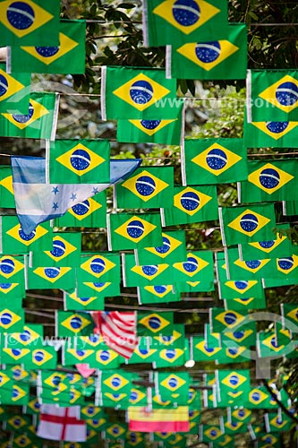  Honorio de Barros Street decorated during World Cup of Brazil  - Rio de Janeiro city - Rio de Janeiro state (RJ) - Brazil