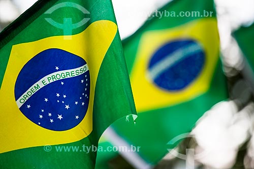  Detail of brazilian flag - Honorio de Barros Street during World Cup of Brazil  - Rio de Janeiro city - Rio de Janeiro state (RJ) - Brazil