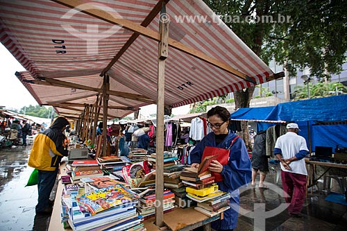  Books booth - antiques fair of XV de Novembro square  - Rio de Janeiro city - Rio de Janeiro state (RJ) - Brazil