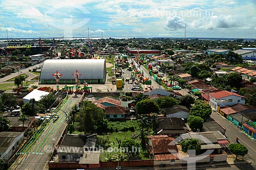  Aerial view of Parintins city  - Parintins city - Amazonas state (AM) - Brazil