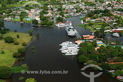  Aerial view of Parintins city  - Parintins city - Amazonas state (AM) - Brazil