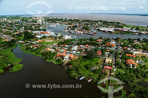  Aerial view of Parintins city  - Parintins city - Amazonas state (AM) - Brazil