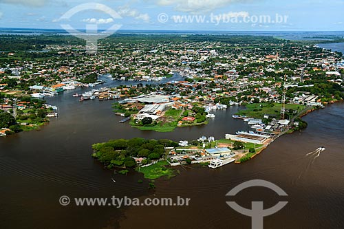  Aerial view of Parintins city  - Parintins city - Amazonas state (AM) - Brazil
