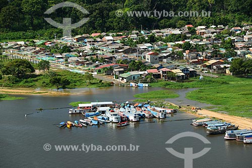  Aerial view of suburban Parintins city  - Parintins city - Amazonas state (AM) - Brazil