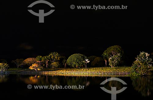  Night view of Lake in Parintins  - Parintins city - Amazonas state (AM) - Brazil