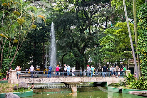  Fountain in the lake from the Republic Square  - Sao Paulo city - Sao Paulo state (SP) - Brazil