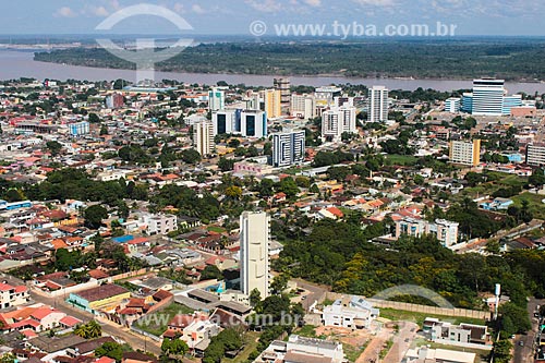  Aerial photo of Porto Velho city with the Madeira River in the background  - Porto Velho city - Rondonia state (RO) - Brazil