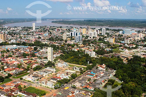  Aerial photo of Porto Velho city with the Madeira River in the background  - Porto Velho city - Rondonia state (RO) - Brazil