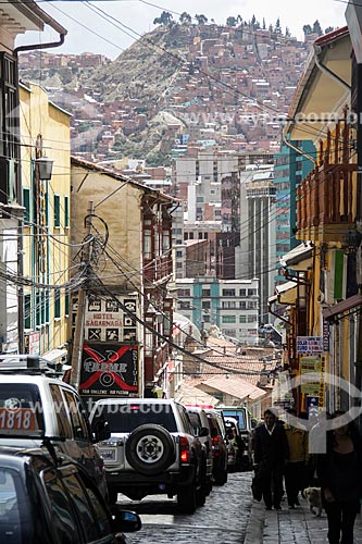  Street of La Paz city  - La Paz city - La Paz department - Bolivia