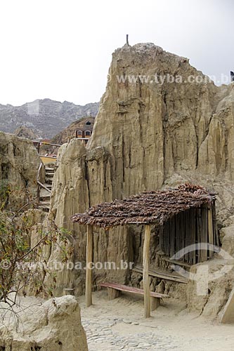  Geological formation - Valle de la Luna (Moon Valley)  - La Paz city - La Paz department - Bolivia