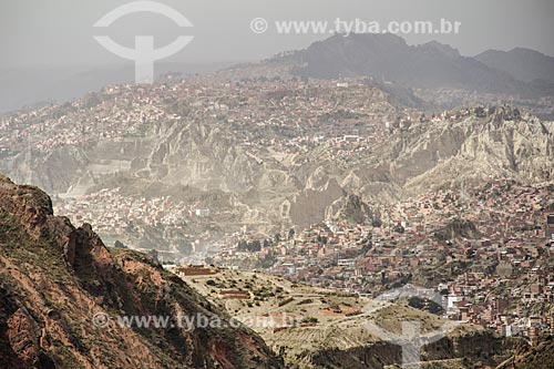  General view of La Paz city from Valle de la Luna (Moon Valley)  - La Paz city - La Paz department - Bolivia