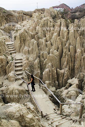  Geological formation - Valle de la Luna (Moon Valley)  - La Paz city - La Paz department - Bolivia