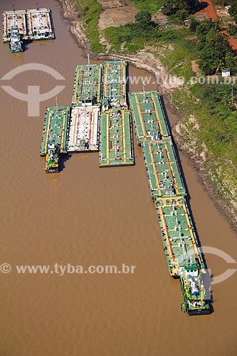  Ferries used to transport fuel - Madeira River  - Porto Velho city - Rondonia state (RO) - Brazil
