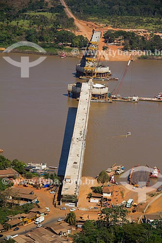  Construction of Rondon-Roosevelt Bridge (2014)  - Porto Velho city - Rondonia state (RO) - Brazil