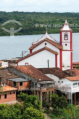  Sao Sebastiao Church with the Marau River in the background  - Marau city - Bahia state (BA) - Brazil
