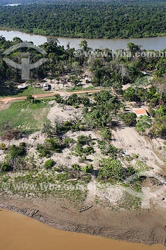  Aerial photo of houses of Cujubim community  - Porto Velho city - Rondonia state (RO) - Brazil