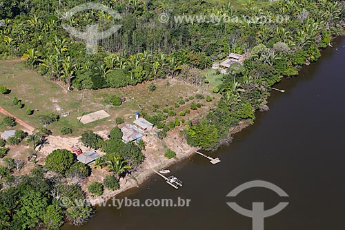  Aerial photo of houses of Cujubim community  - Porto Velho city - Rondonia state (RO) - Brazil