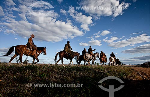  Horsemans - backwood of Pernambuco  - Serrita city - Pernambuco state (PE) - Brazil