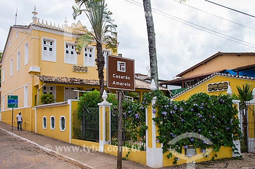  Old Casarao Amarelo (Yellow Mansion) - house of the Cacau boom - current Casarao Amarelo Restaurant  - Itacare city - Bahia state (BA) - Brazil