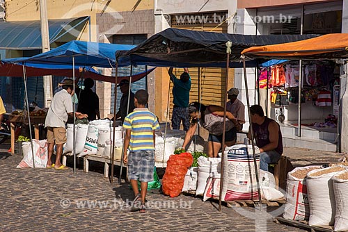  Cereals on sale - booth of street fair  - Belem de Sao Francisco city - Pernambuco state (PE) - Brazil
