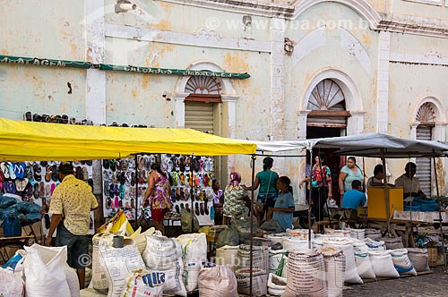  Cereals on sale - booth of street fair  - Belem de Sao Francisco city - Pernambuco state (PE) - Brazil