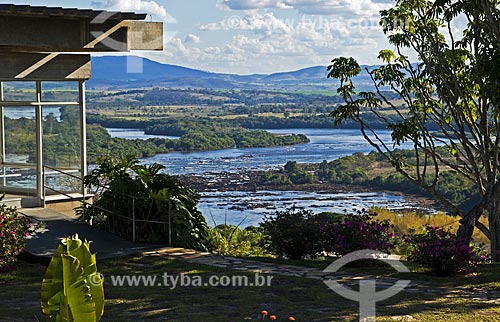  General view of Grande River from mirante of Furnas Hydrelectric Plant  - Sao Jose da Barra city - Minas Gerais state (MG) - Brazil