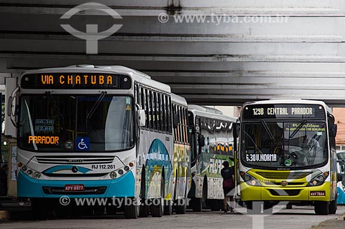  View of bus - Bus Terminal Coronel Americo Fontenelle  - Rio de Janeiro city - Rio de Janeiro state (RJ) - Brazil