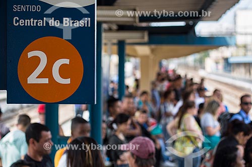  Passengers - Nova Iguacu Station of Supervia - rail transport services concessionaire  - Nova Iguacu city - Rio de Janeiro state (RJ) - Brazil