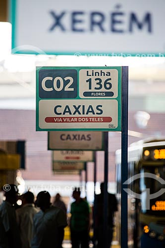  Signpost in the Bus Terminal of Nova Iguacu  - Nova Iguacu city - Rio de Janeiro state (RJ) - Brazil