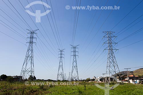  Transmission towers near to Via Light (RJ-081)  - Nova Iguacu city - Rio de Janeiro state (RJ) - Brazil