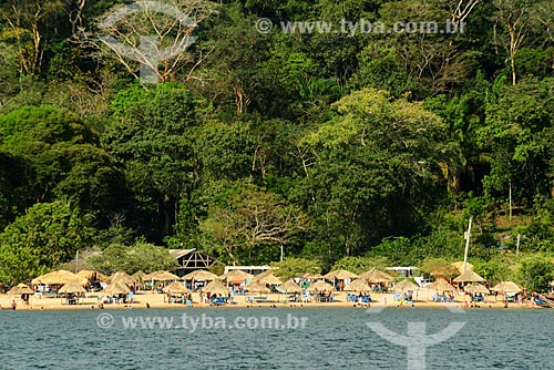  Kiosks - Alter-do-Chao Beach  - Santarem city - Para state (PA) - Brazil