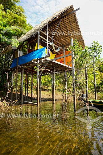  Stilts on the banks of Tapajos River - Caranazal Village  - Santarem city - Para state (PA) - Brazil