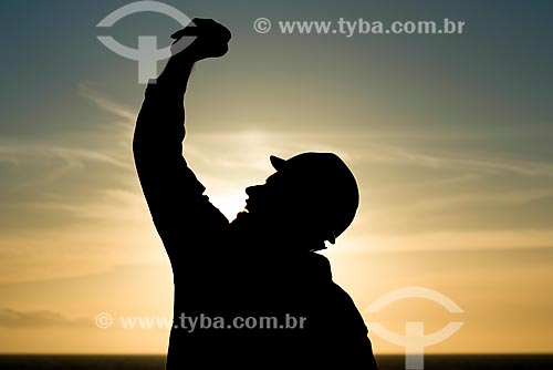  Seafarer on the deck of Maisa Ship  - Buenos Aires city - Buenos Aires - Argentina