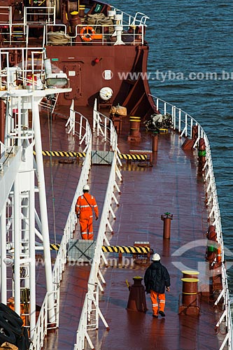  Seafarers on the deck of Maisa Ship  - Buenos Aires city - Buenos Aires - Argentina
