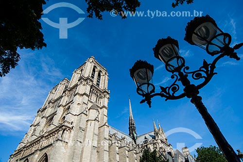  Facade of Notre-Dame of Paris Cathedral (1163)  - Paris - Paris department - France