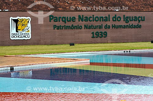  Placard - Entrance o f Iguassu National Park  - Foz do Iguacu city - Parana state (PR) - Brazil