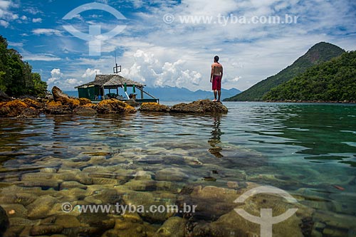  Bather - Verde Lagoon (Green Lagoon)  - Angra dos Reis city - Rio de Janeiro state (RJ) - Brazil