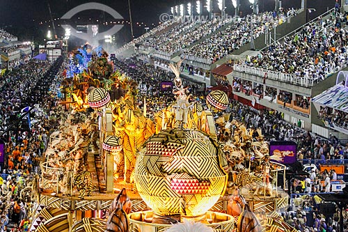  Parade of Gremio Recreativo Escola de Samba Academicos do Salgueiro Samba School - Floats - Plot in 2014 - Gaia - life in our hands  - Rio de Janeiro city - Rio de Janeiro state (RJ) - Brazil