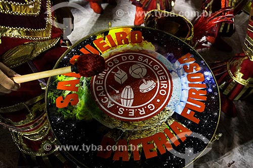  Parade of Gremio Recreativo Escola de Samba Academicos do Salgueiro Samba School - Drums - Plot in 2014 - Gaia - life in our hands  - Rio de Janeiro city - Rio de Janeiro state (RJ) - Brazil