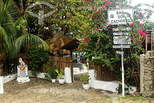  Entrance of Cachorro Bar (Dog Bar)  - Fernando de Noronha city - Pernambuco state (PE) - Brazil