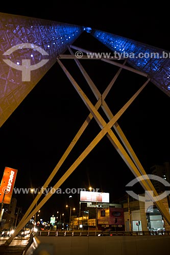  View of Joao Alves de Queiroz Viaduct  - Goiania city - Goias state (GO) - Brazil