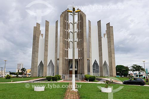  Facade of Divino Espirito Santo Cathedral (1993)  - Jatai city - Goias state (GO) - Brazil