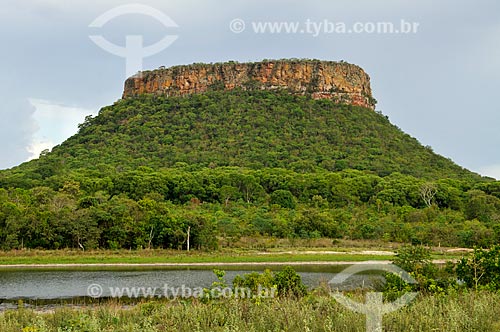  View of Mesa Mountain  - Serranopolis city - Goias state (GO) - Brazil