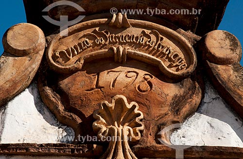  Detail of Fountain of the Traiana (1798)  - Paracatu city - Minas Gerais state (MG) - Brazil