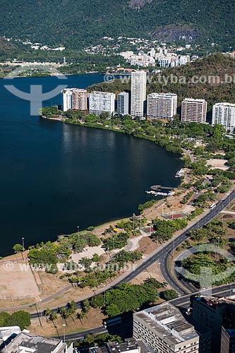  Rodrigo de Freitas lagoon view from Cantagalo Hill  - Rio de Janeiro city - Rio de Janeiro state (RJ) - Brazil