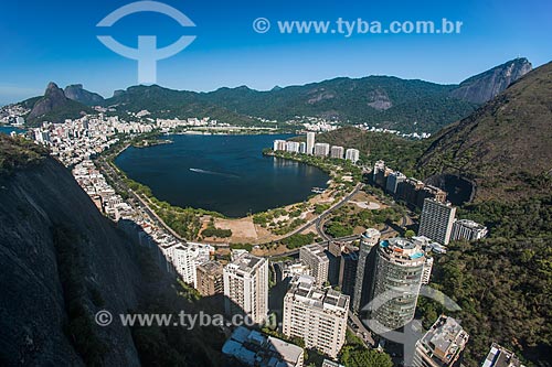  Rodrigo de Freitas lagoon view from Cantagalo Hill  - Rio de Janeiro city - Rio de Janeiro state (RJ) - Brazil