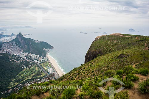  View of Sao Conrado neighborhood from Rock of Gavea  - Rio de Janeiro city - Rio de Janeiro state (RJ) - Brazil