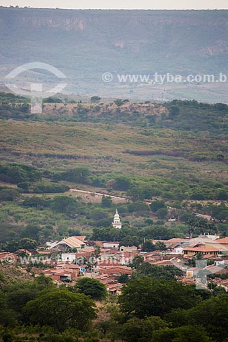  General view of Santana do Cariri city with Araripe Plateau in the background  - Santana do Cariri city - Ceara state (CE) - Brazil