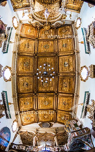  Detail of ceiling of Matriz Church of Santo Antonio  - Tiradentes city - Minas Gerais state (MG) - Brazil